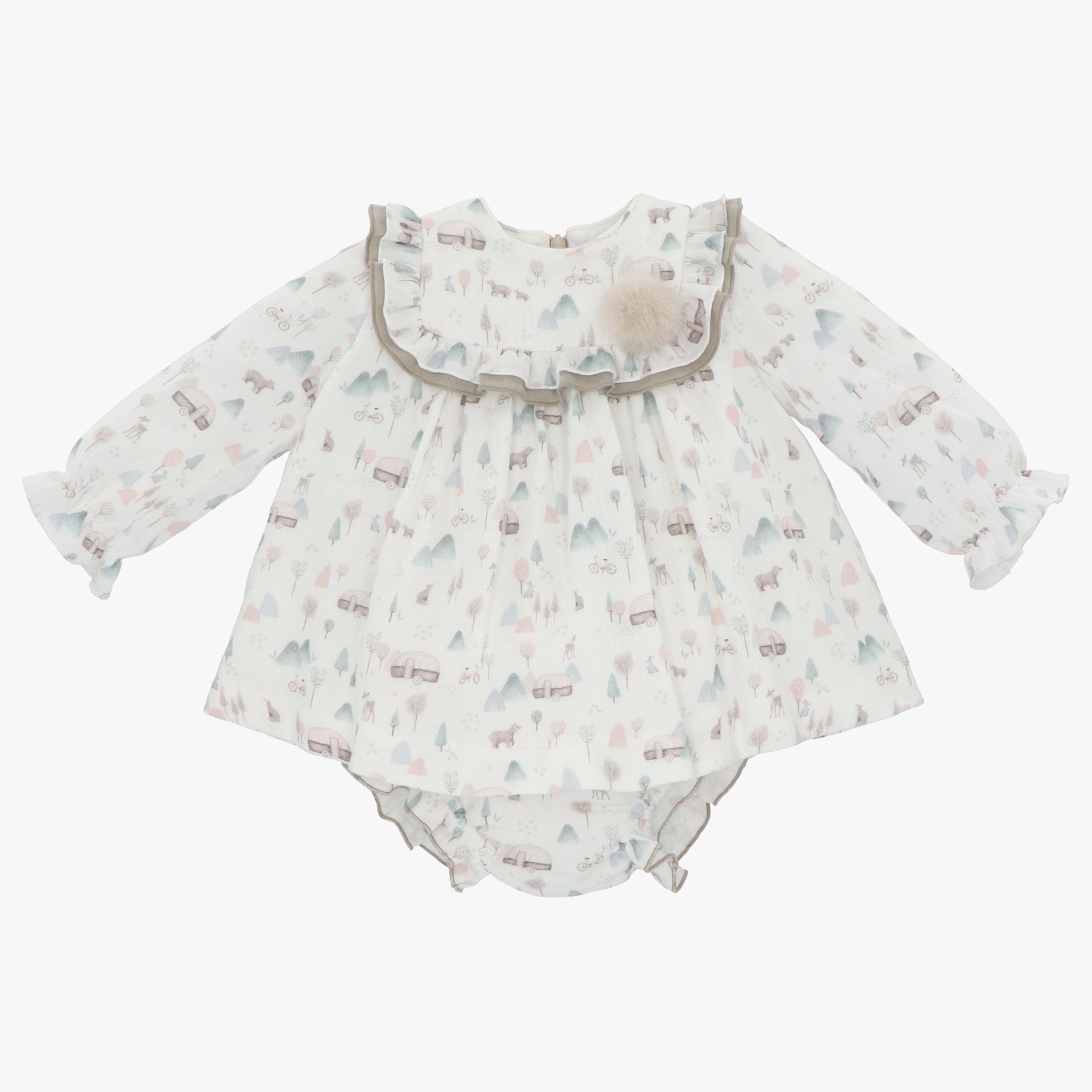 Conjunto Tela Niña Taupe - Minibhu