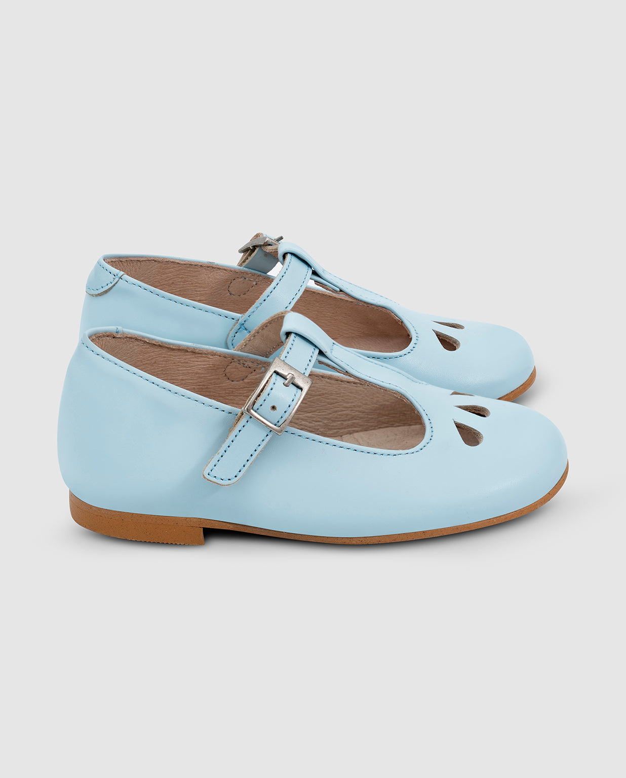 Mercedita Azul Tipo Pepito Con Hebilla