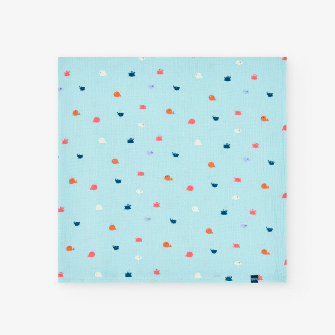 Manta De Tejido Estampada Under The Sea - Minibhu