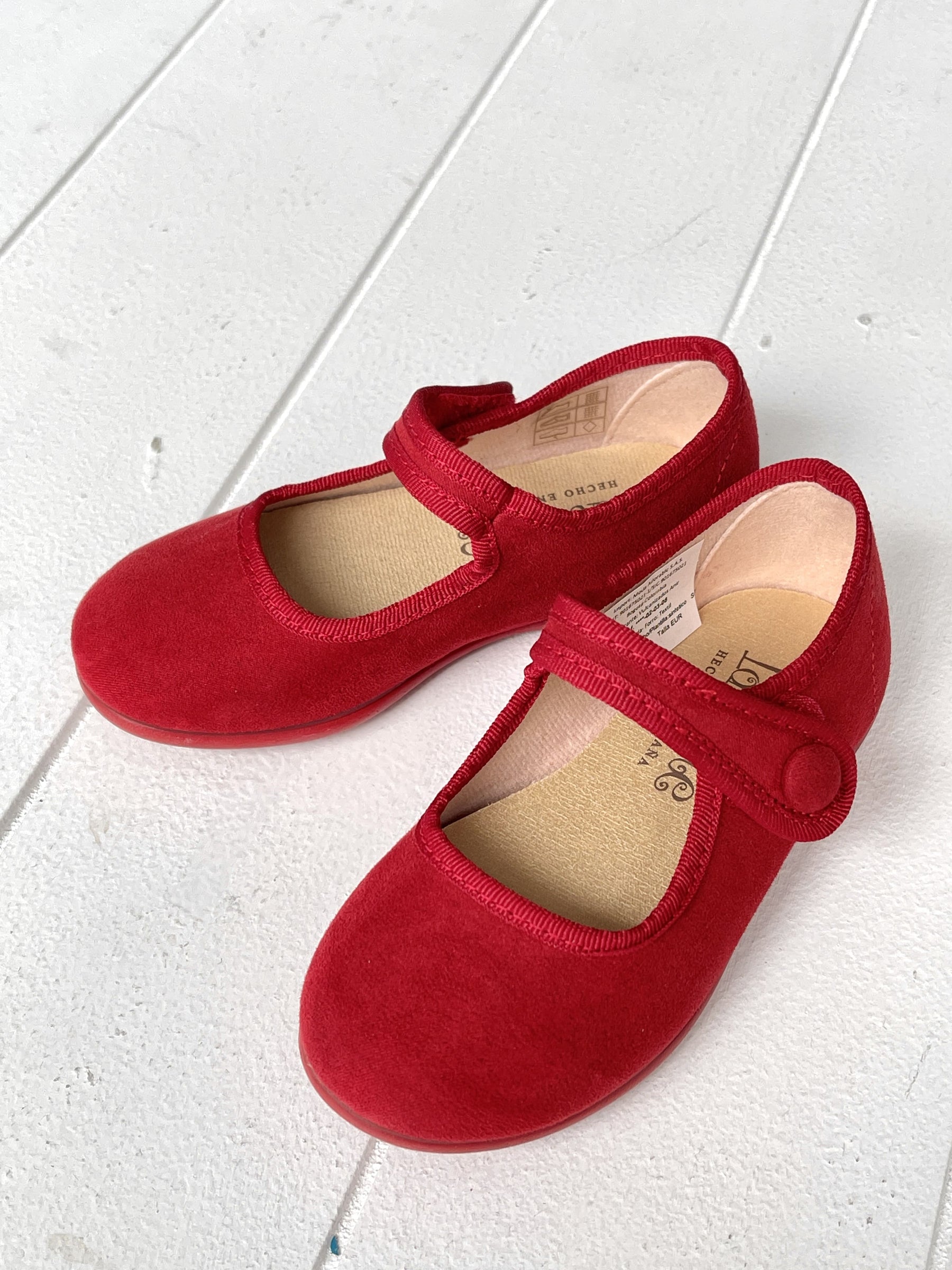 Mercedita Serratex Velcro Boto Rojo - Minibhu