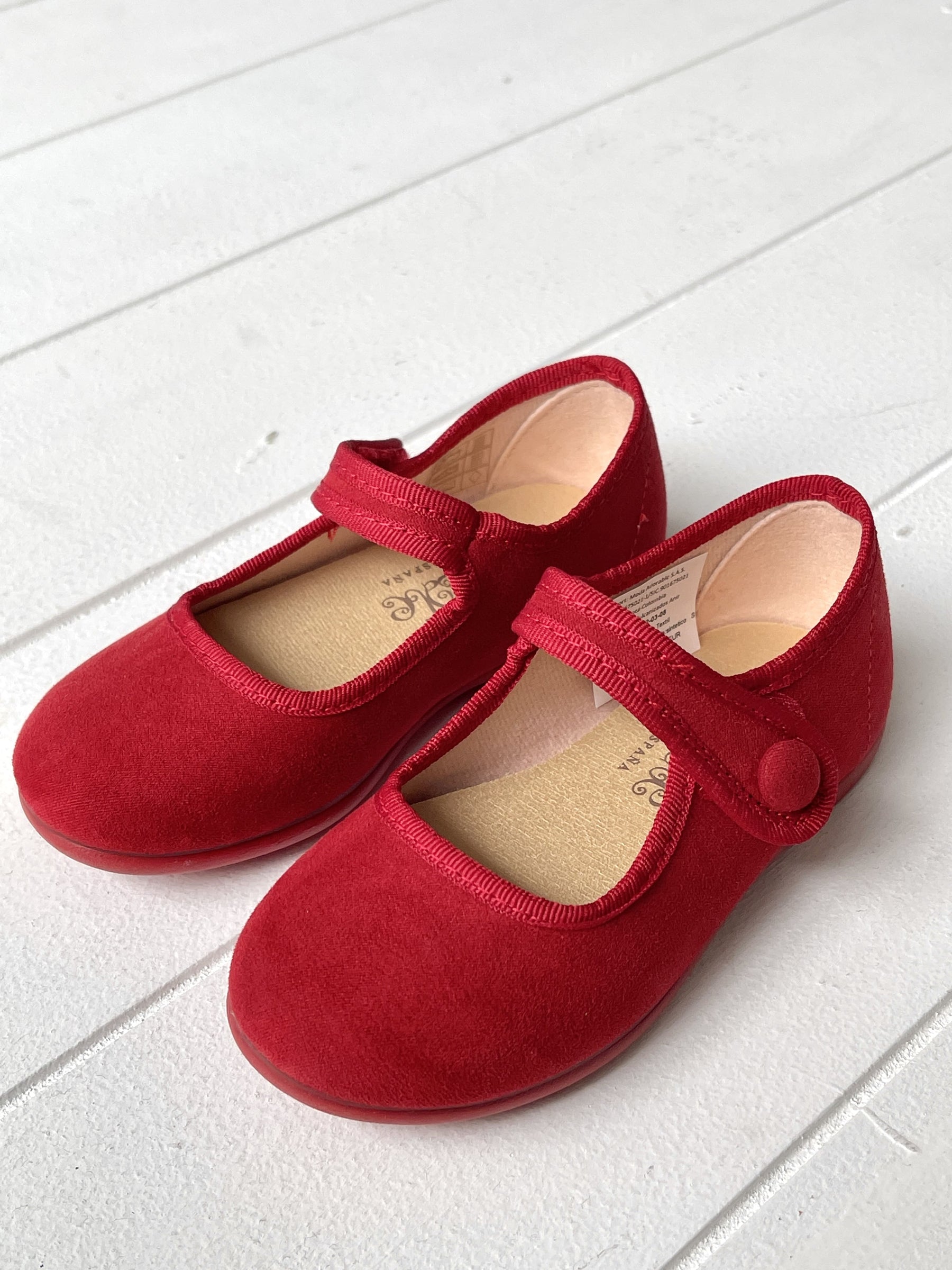 Mercedita Serratex Velcro Boto Rojo - Minibhu