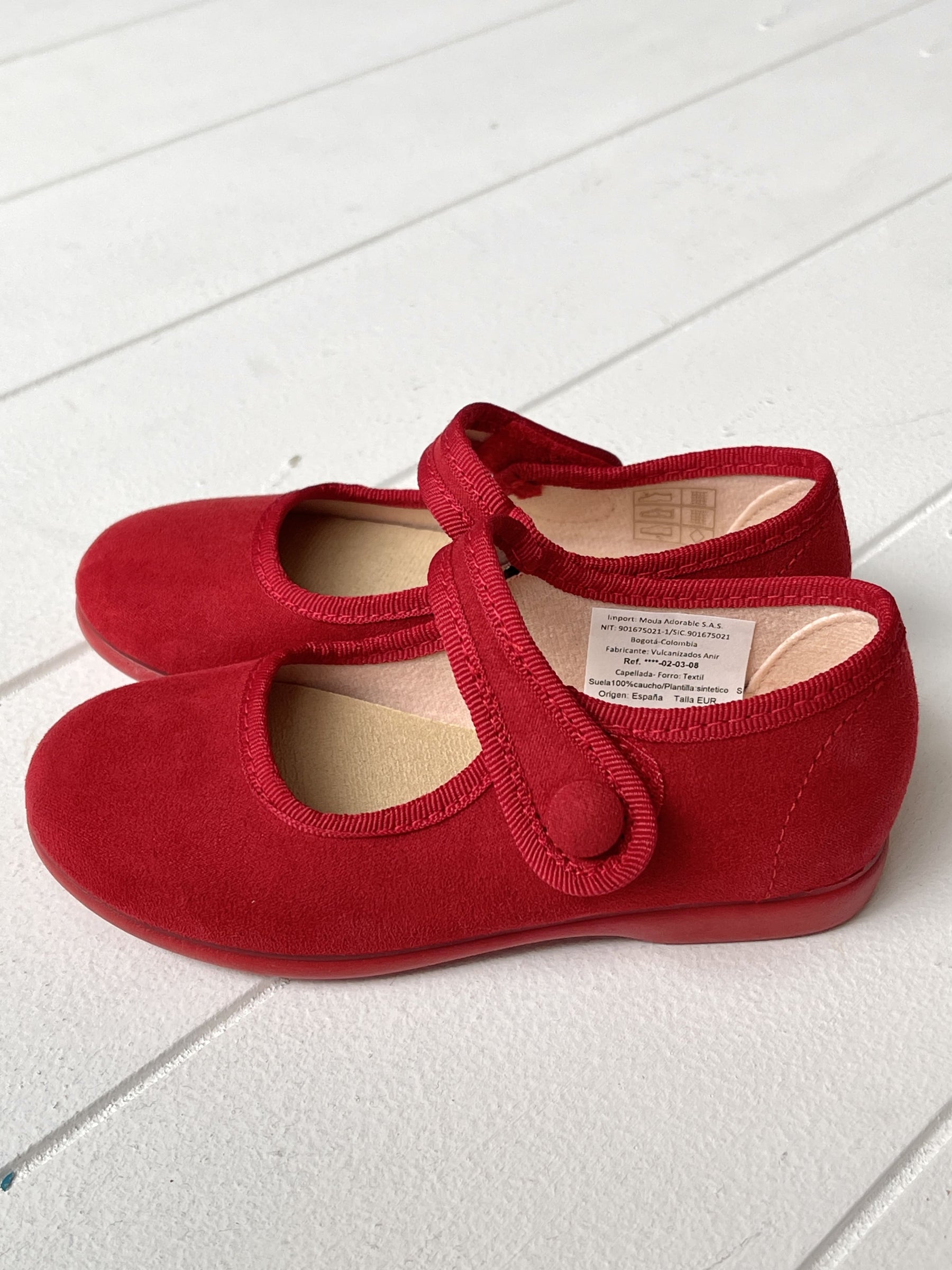 Mercedita Serratex Velcro Boto Rojo - Minibhu