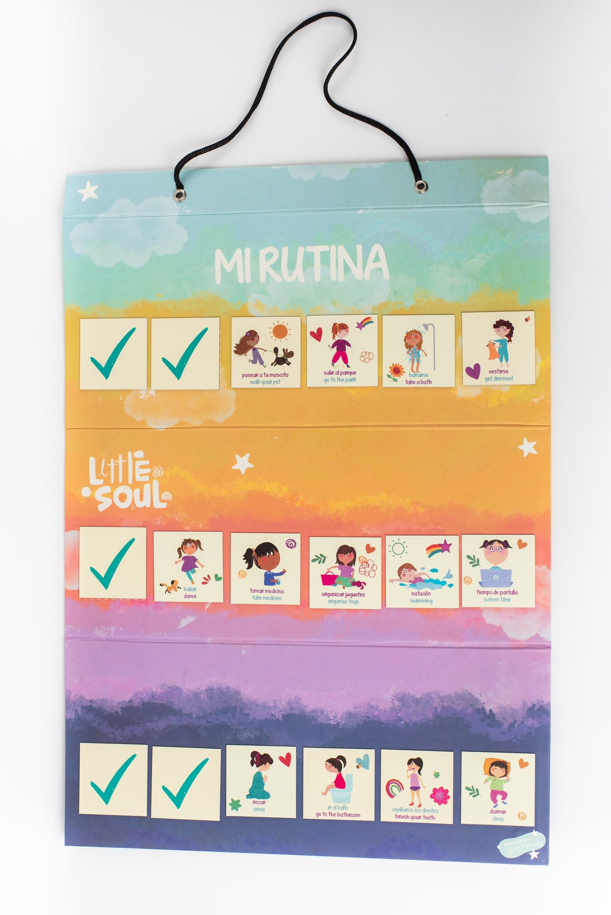 Mi Rutina Visual Niña - Minibhu
