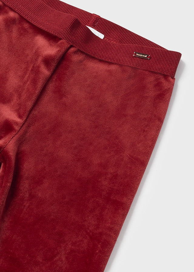 Leggins Terciopelo Básico Guinda