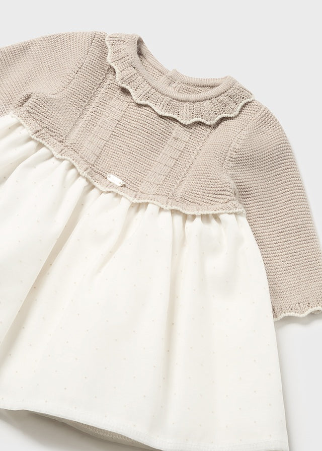 Vestido Combinado Tejido Ceremonia - Minibhu