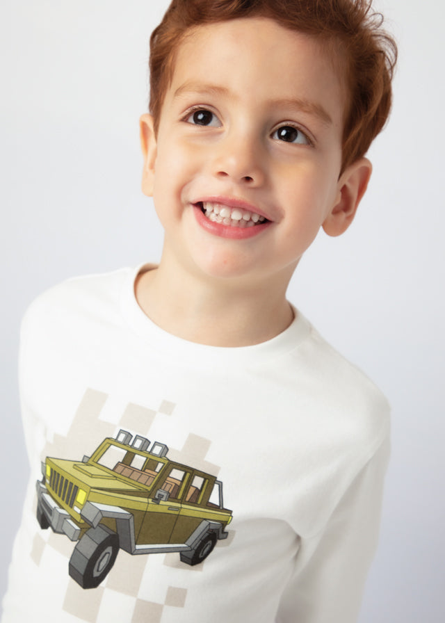Camiseta Coche Pixel Woods
