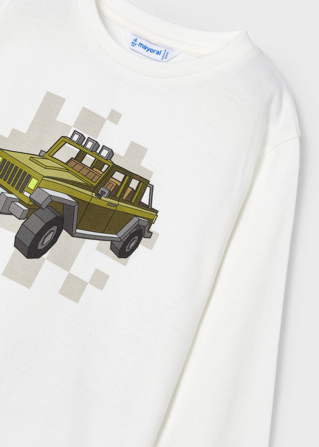 Camiseta Coche Pixel Woods
