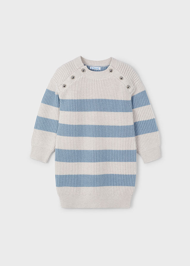 Vestido Rayas Tricot Vanilla Sky - Minibhu