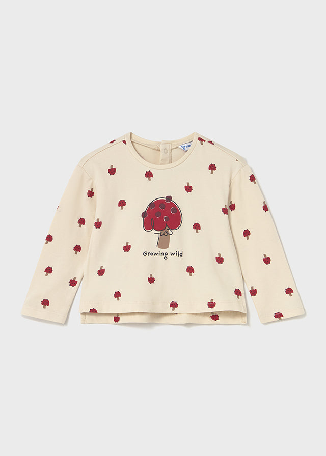Camiseta Estampada Strawberry Fields - Minibhu