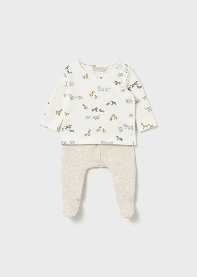 Conjunto Estampado Beige