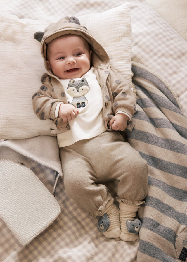 Conjunto Chándal Tejido Beige