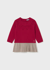 Vestido Combinado Tejido Santa´s Cookies