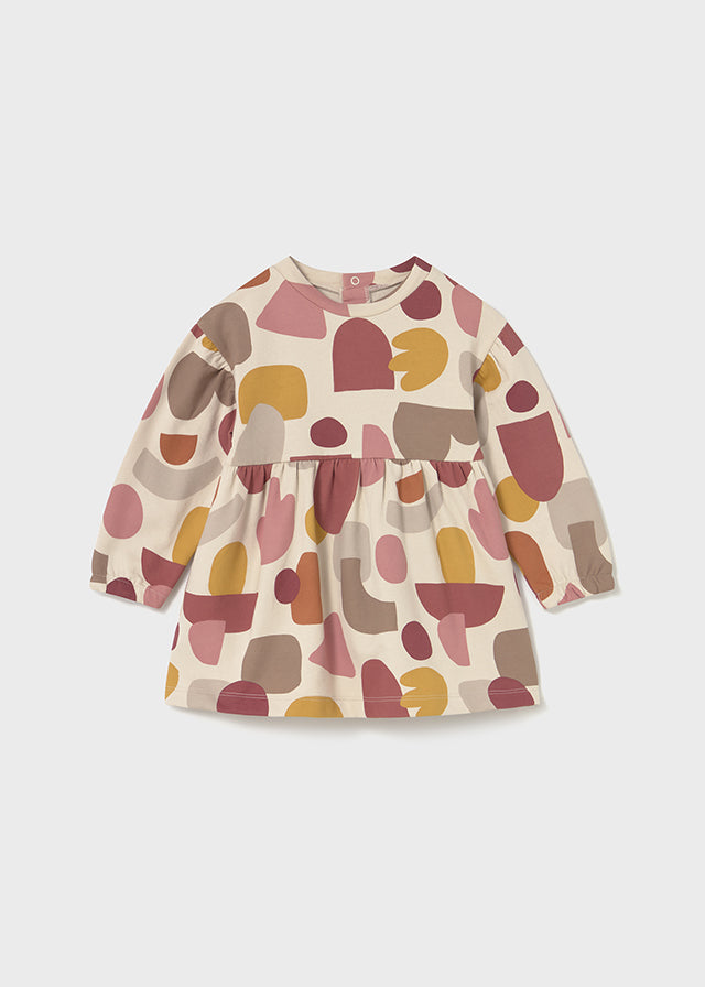 Vestido Felpa Estampado Honey Terrazzo