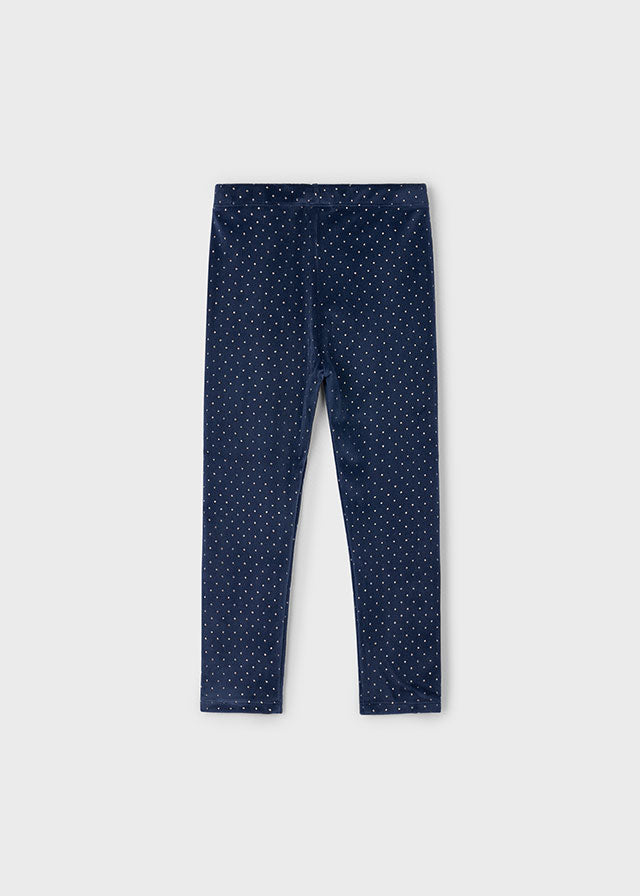 Leggings Terciopelo Blue Coquette