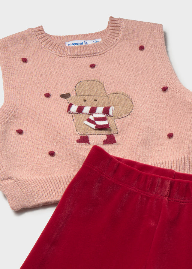 Conjunto Con Chaleco Tejido Maisy