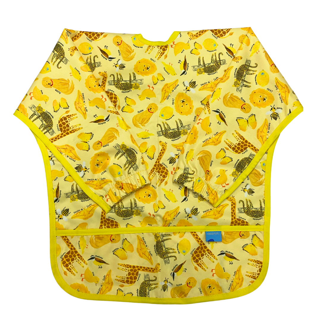 Babero Manga Larga Amarillo Casa Mimi