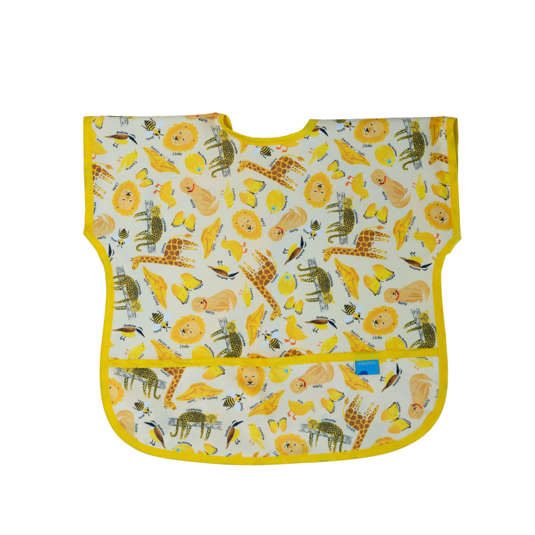 Babero Manga Corta Amarillo Casa Mimi