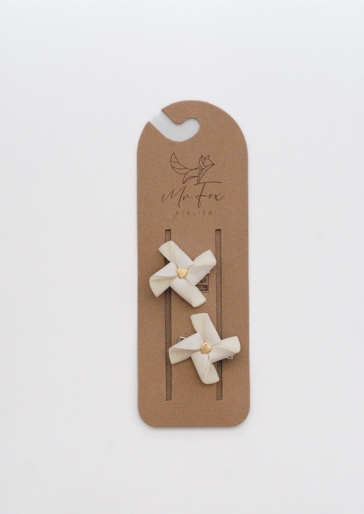 Dúo Hebillas Blanco Marfil - Minibhu