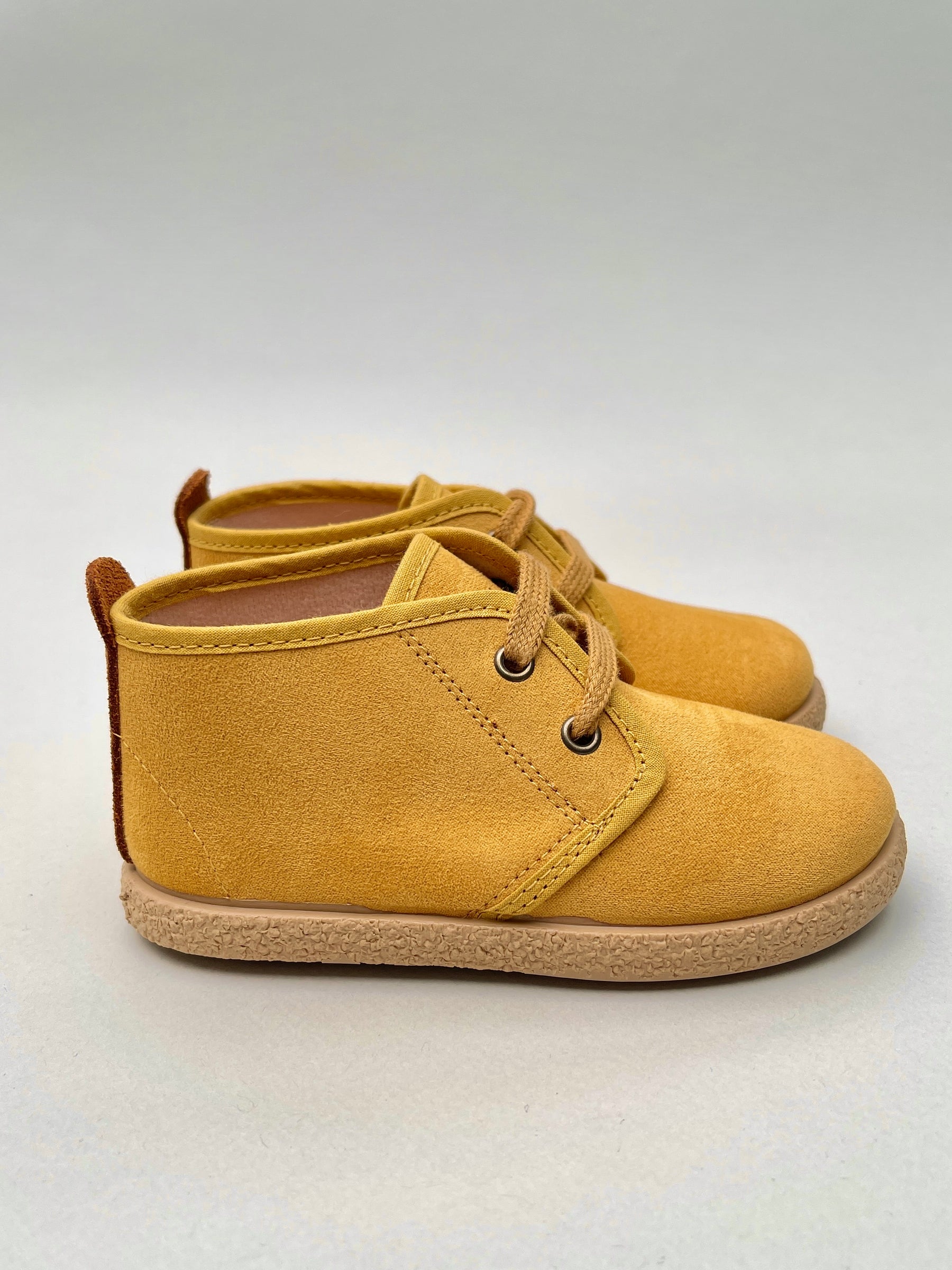 Botas Safari Con Cordones Mostaza Tokolate