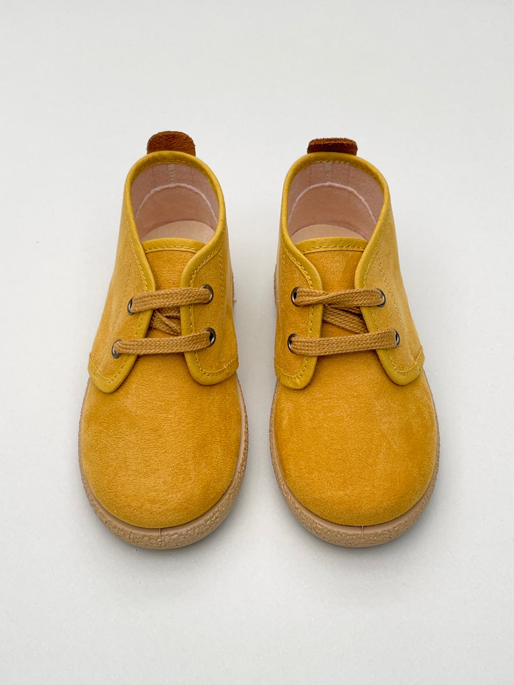 Botas Safari Con Cordones Mostaza Tokolate