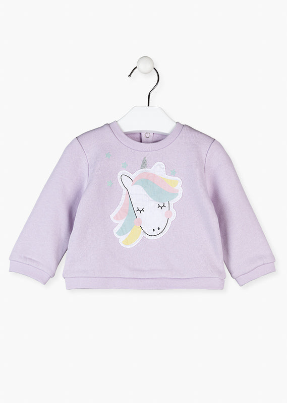 Sudadera Parche Unicornio - Minibhu