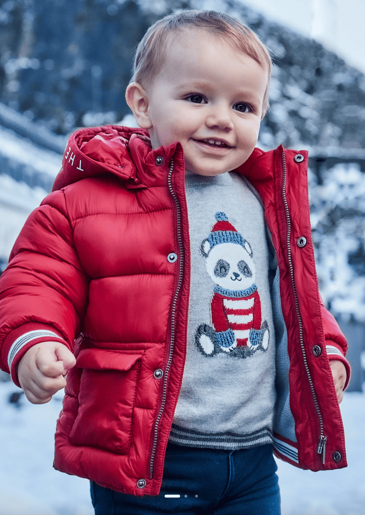 Saco Tejido Panda Navidad Mayoral