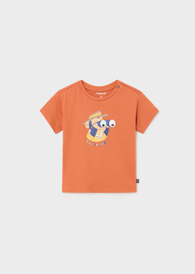 Camiseta Manga Corta Play Fun Ecofriends Monkey Mayoral