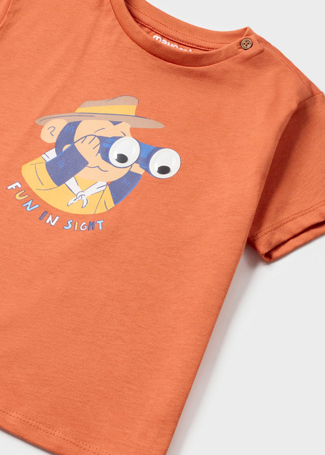 Camiseta Manga Corta Play Fun Ecofriends Monkey Mayoral