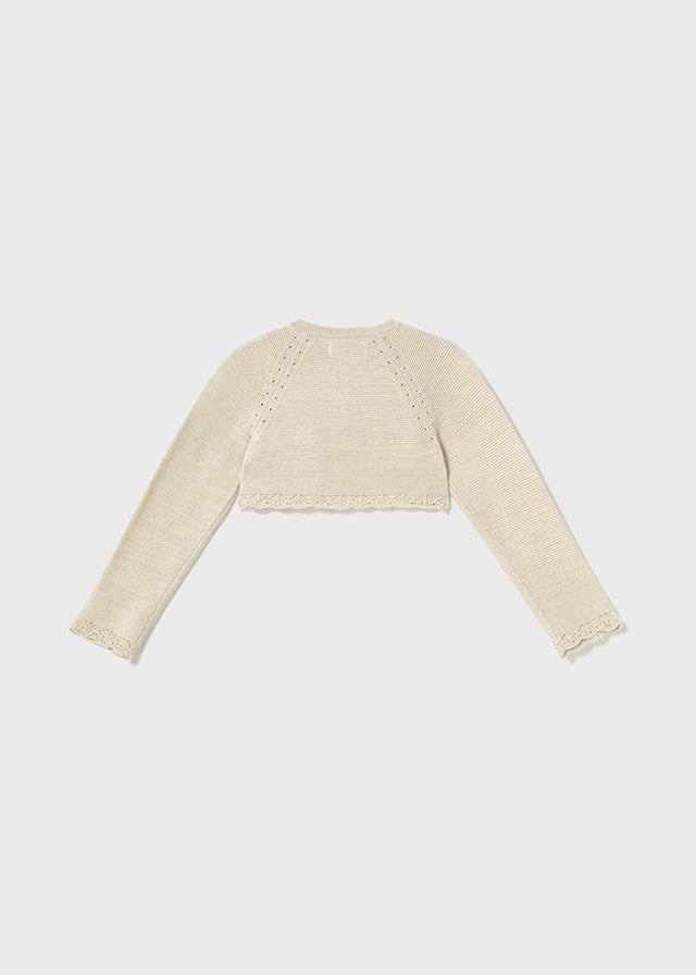 Bolero Tejido Básico Blush