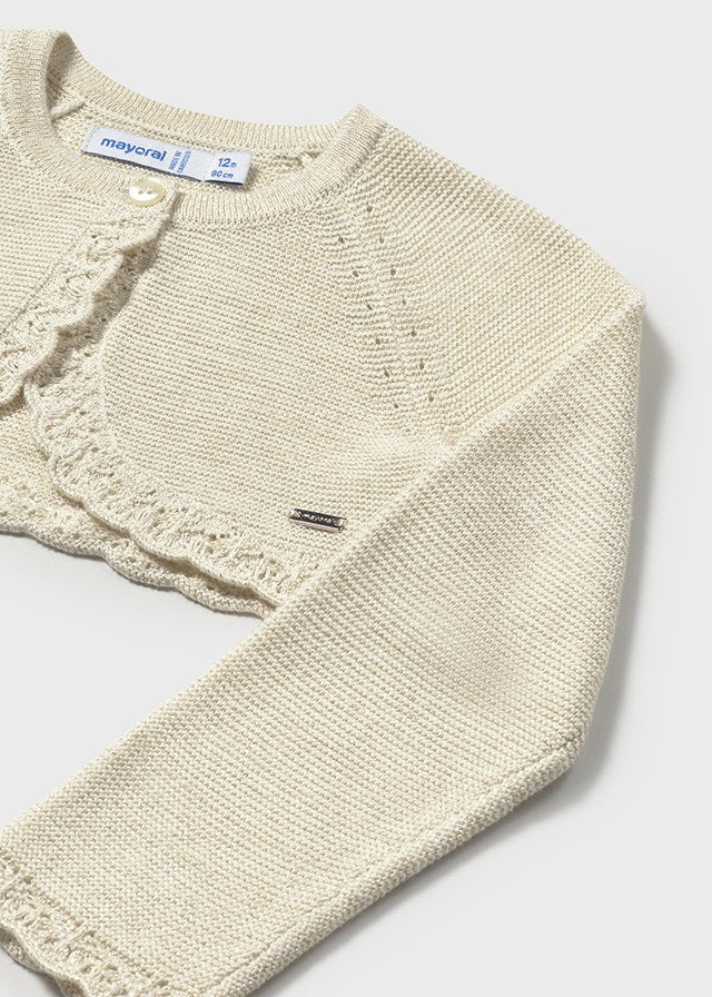 Bolero Tejido Básico Blush