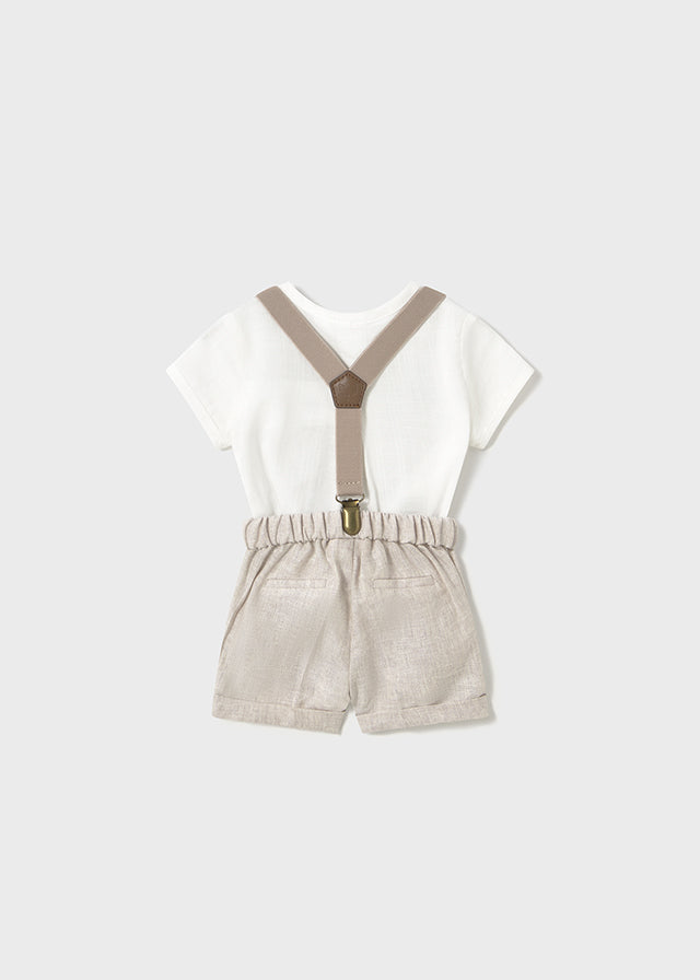 Conjunto Pantalón Corto y Camisa Ceremonia - Minibhu