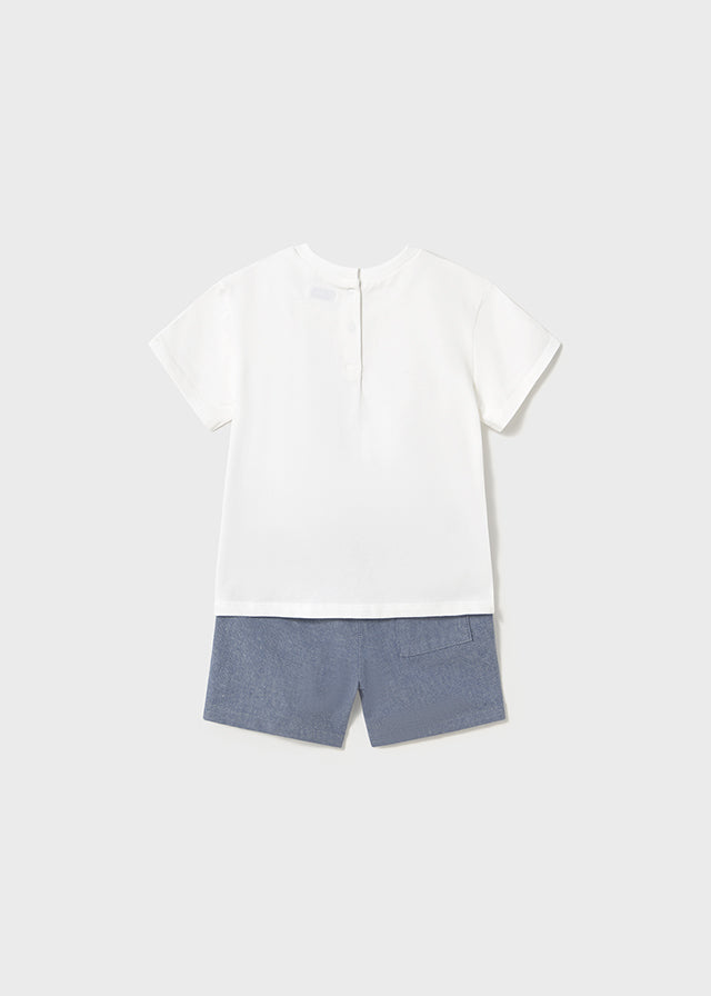 Conjunto Bermuda Aplique Clean - Minibhu