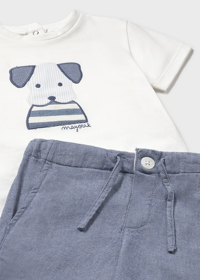 Conjunto Bermuda Aplique Clean - Minibhu