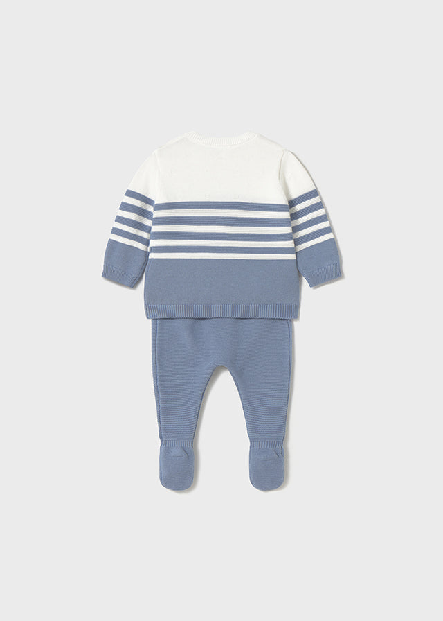 Conjunto Polaina Tejido Blue Mint