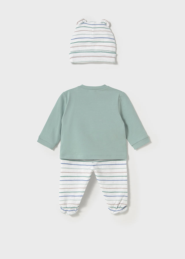Conjunto Polaina y Gorro Blue Mint
