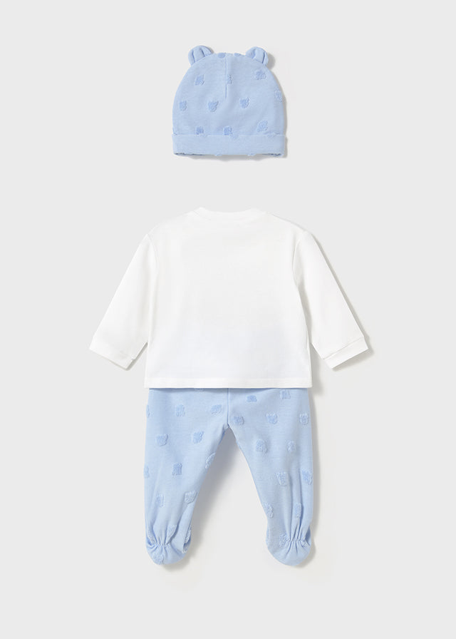 Conjunto Polaina y Gorro Ositos