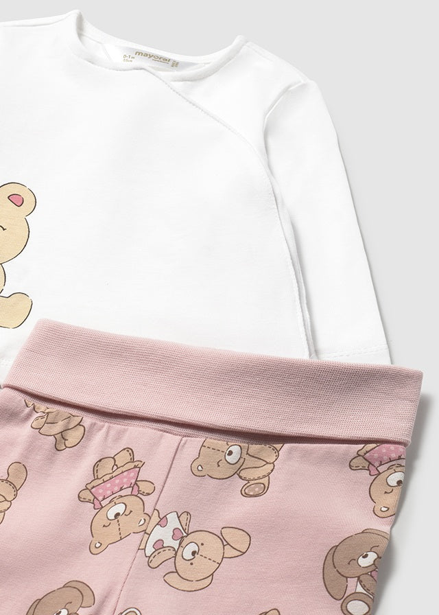 Conjunto Polaina Rosa Baby