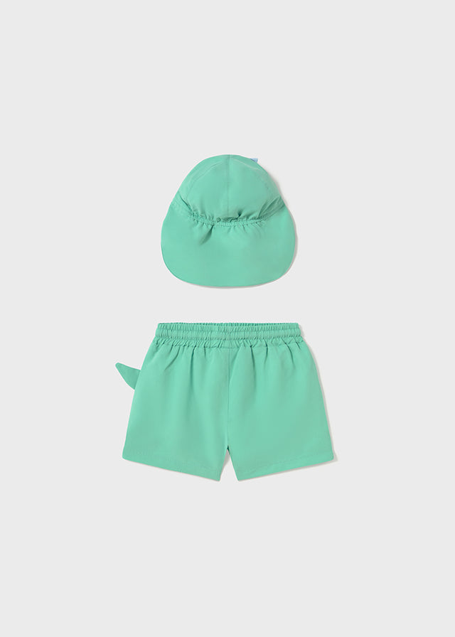 Conjunto Baño y Gorro Dinocations