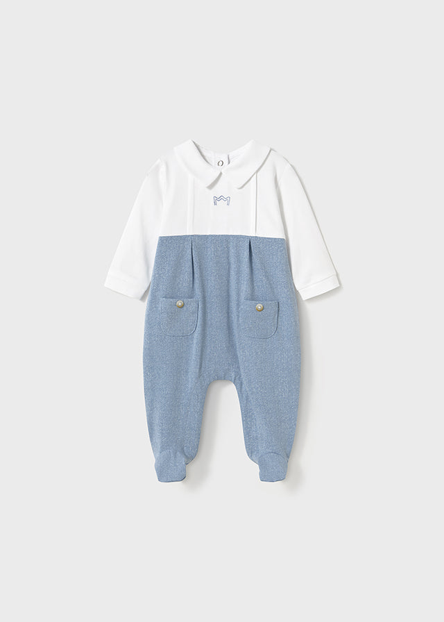 Pelele Largo Cuello Blue Mint - Minibhu