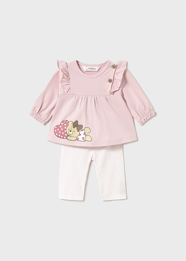 Conjunto Legging 4 Piezas Rosa Baby