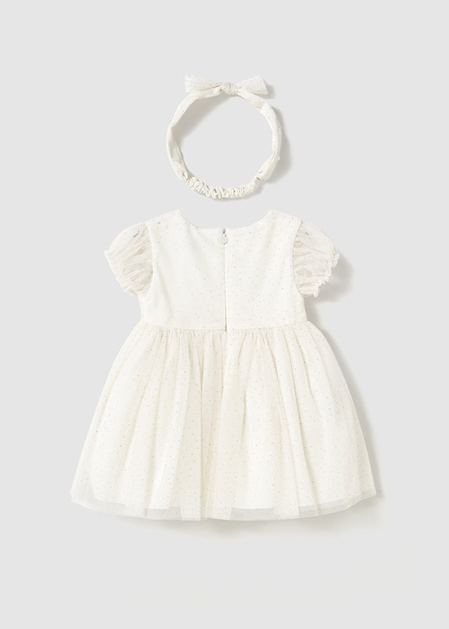 Vestido Tul Diadema Blush - Minibhu