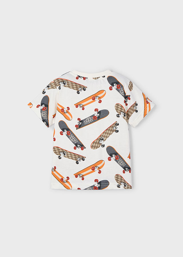 Camiseta Estampada Skate Bear - Minibhu