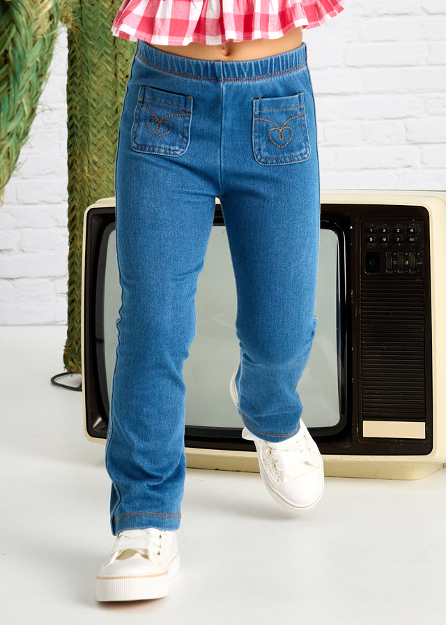 Leggings Flare Denim Cerulean