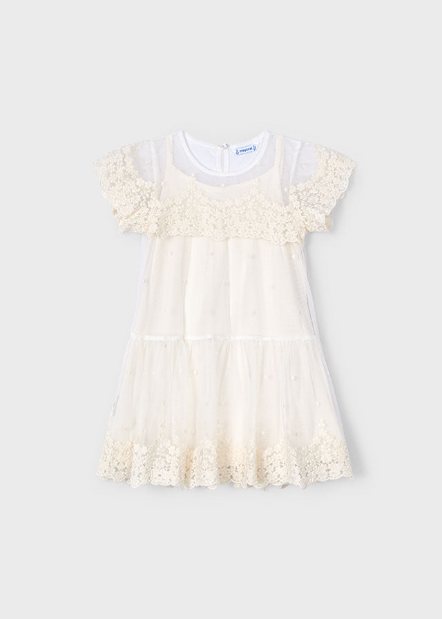 Vestido Tul Bordado Starlite