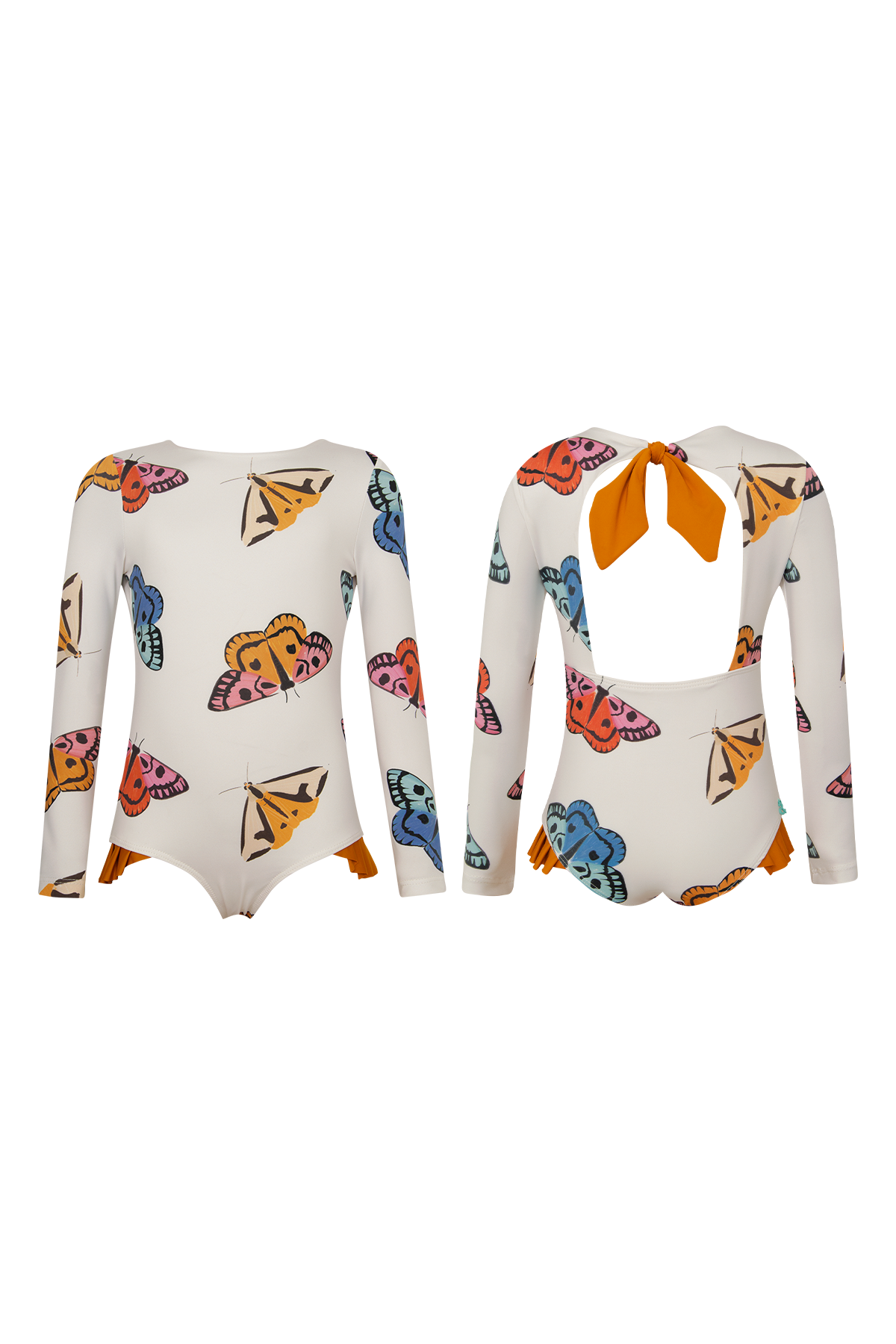 Vestido De Baño Knot Longsleeve