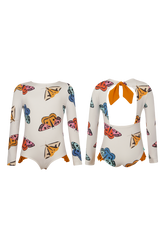 Vestido De Baño Knot Longsleeve