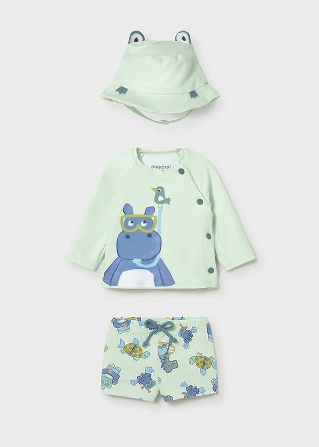 Conjunto Baño Crocs And Hippos