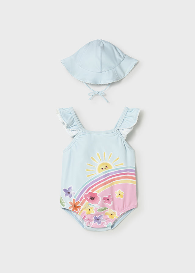 Bañador Con Gorro Rainbow Garden