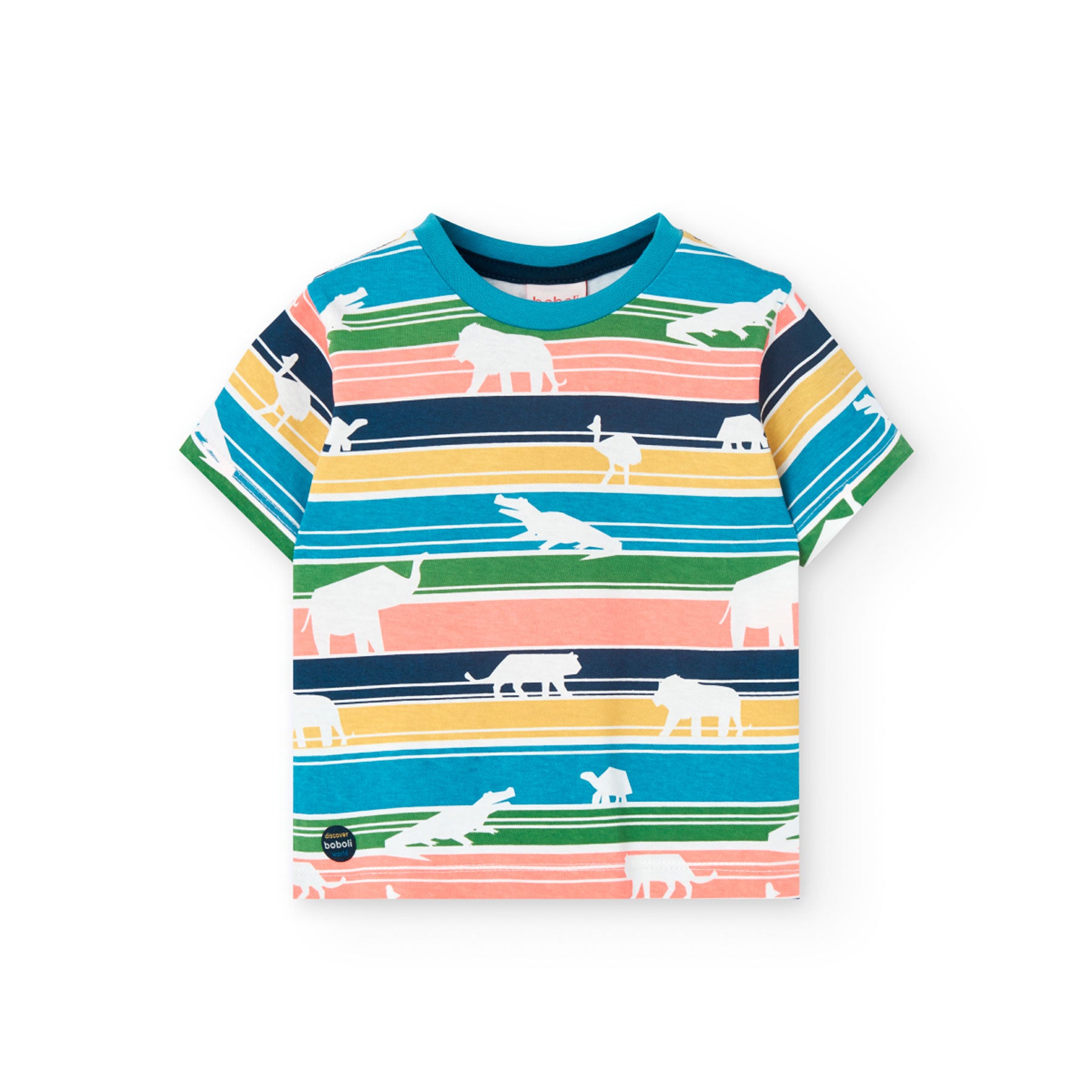 Camiseta Punto Listada Baby Madagascar - Minibhu