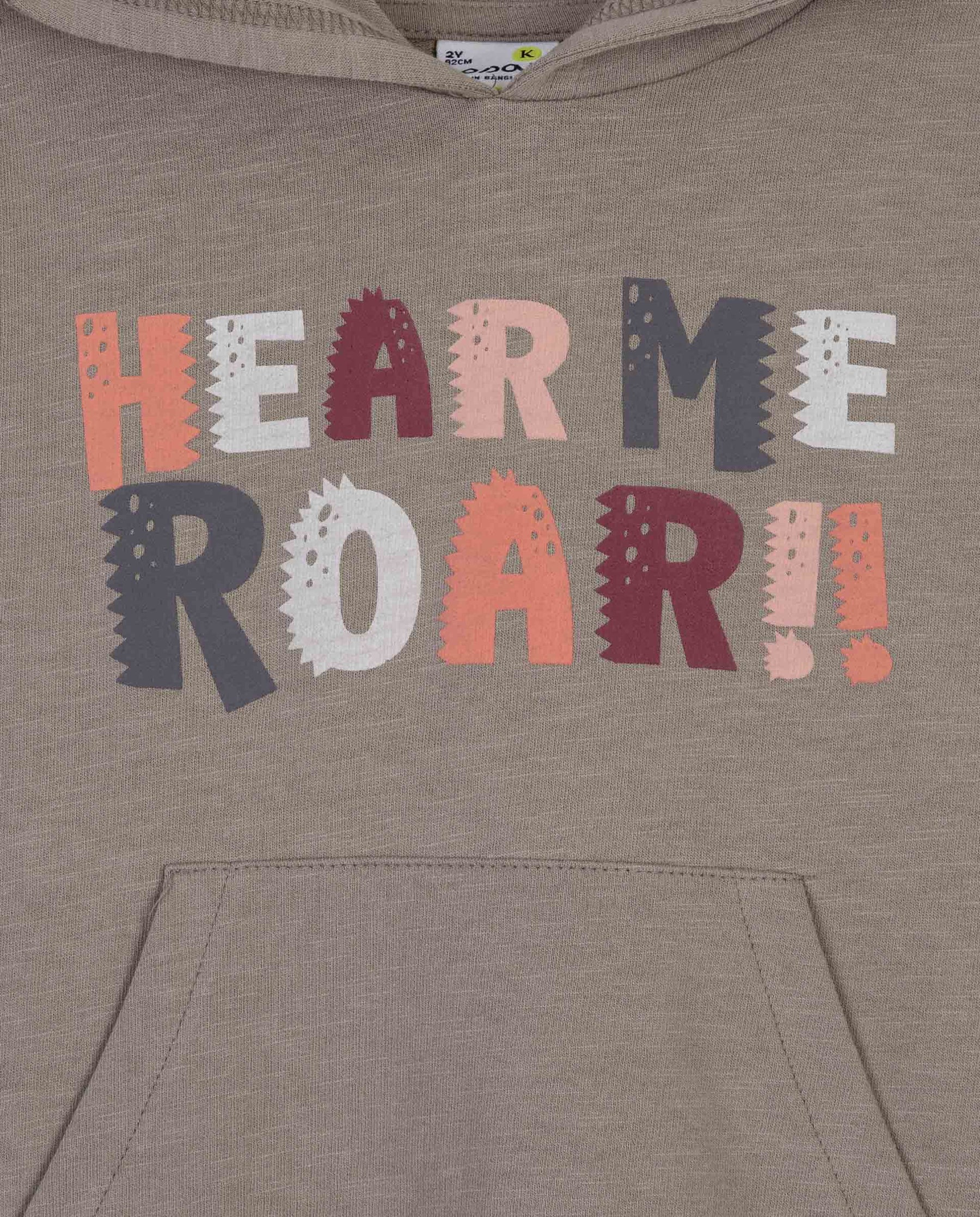 Hoodie Hear Me Roar Minisaurus Niño Losan